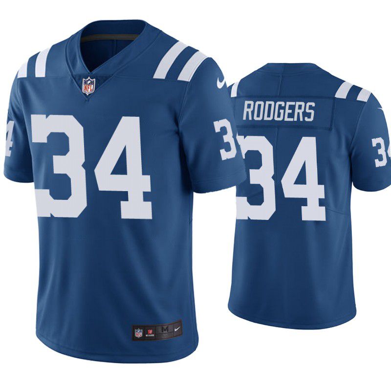 Men Indianapolis Colts #34 Isaiah Rodgers Nike Royal Limited NFL Jersey